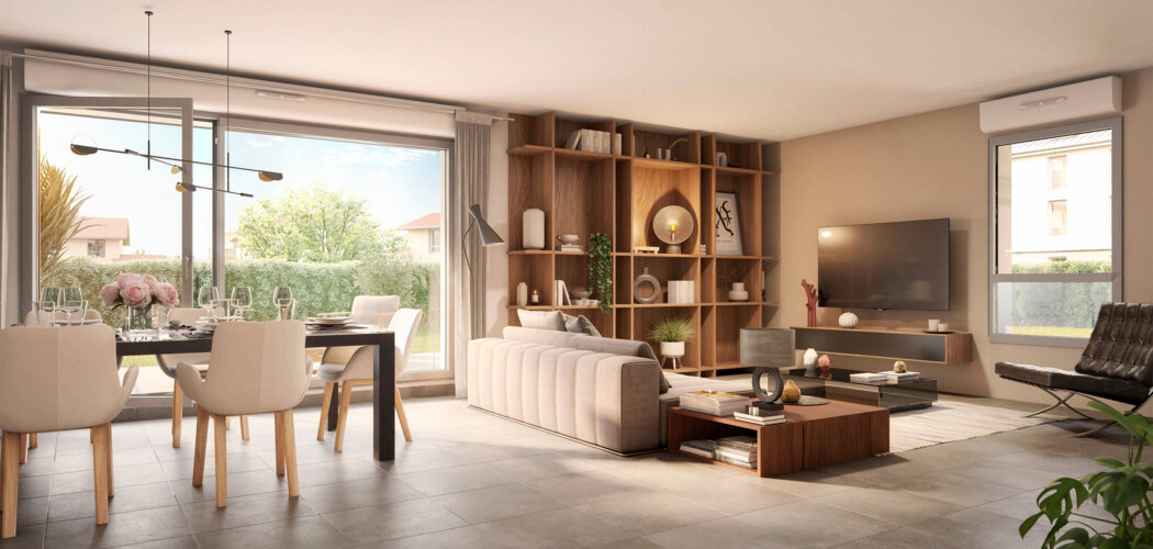 Programme immobilier neuf GREEN COTTAGE - Scionzier : 75 appartements neufs T2–T3 proche du centre-ville et des massifs montagneux (74950) - Référence : 9148