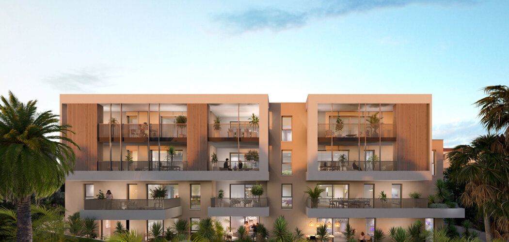 Programme immobilier neuf Hermione - Sète : appartements neufs du 2 au 4 pièces proche commerces et hôpital (34200) - Référence : 15105