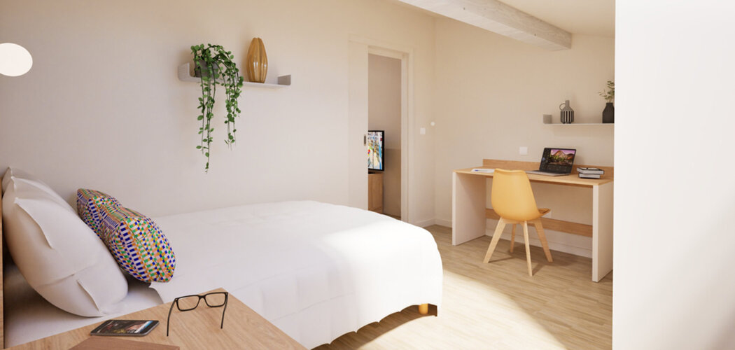 Programme immobilier neuf COEUR ETUDIANT - Sète résidence étudiante à 2 min à pied du pôle universitaire Michèle Weil (34200) - Référence : 13957