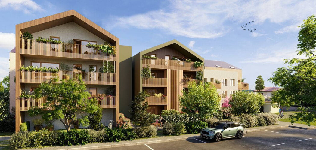Programme immobilier neuf JARDIN DES SENS - Seynod, appartements neufs et architecture contemporaine près du lac d’Annecy (74000) - Référence : 15948