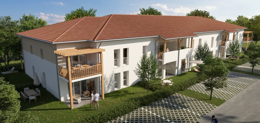 Programme immobilier neuf LES VERGERS DU LUY - Seyresse à seulement quelques pas du vieux bourg (40180) - Référence : 15132