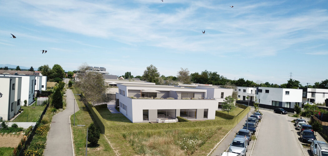 Programme immobilier neuf LES DUOS DES CHAMPS - Sierentz  à proximité du centre et gare TER (68510) - Référence : 10810