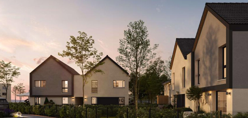 Programme immobilier neuf Les carrés Sélène - Sierentz cadre nature et duplex avec jardin (68510) - Référence : 17274