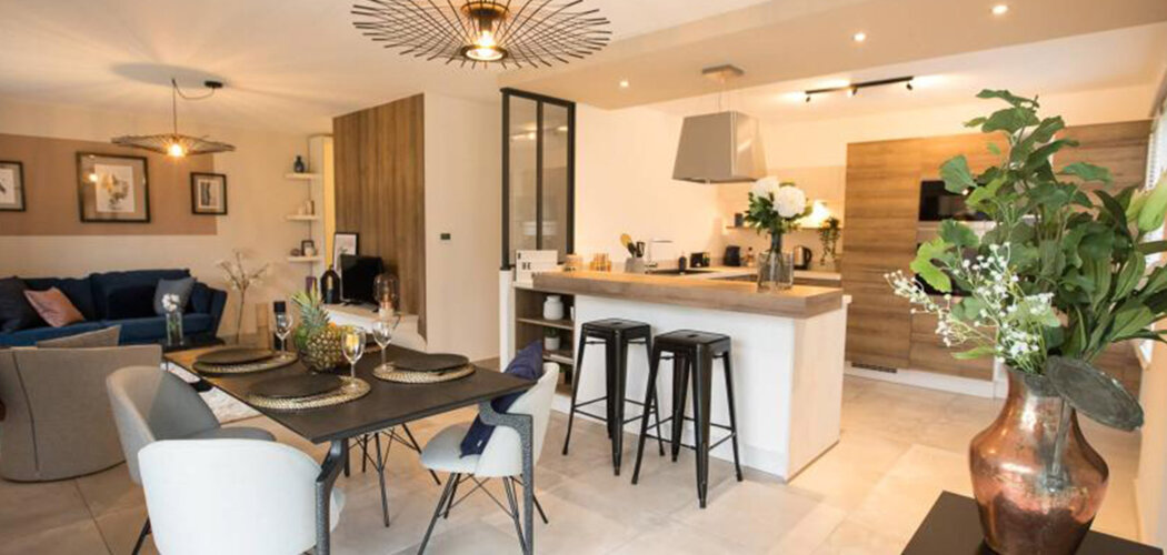 Programme immobilier neuf Les carrés Sélène - Sierentz cadre nature et duplex avec jardin (68510) - Référence : 17274