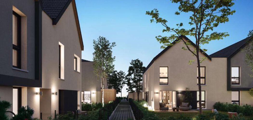 Programme immobilier neuf Les carrés Sélène - Sierentz cadre nature et duplex avec jardin (68510) - Référence : 17274