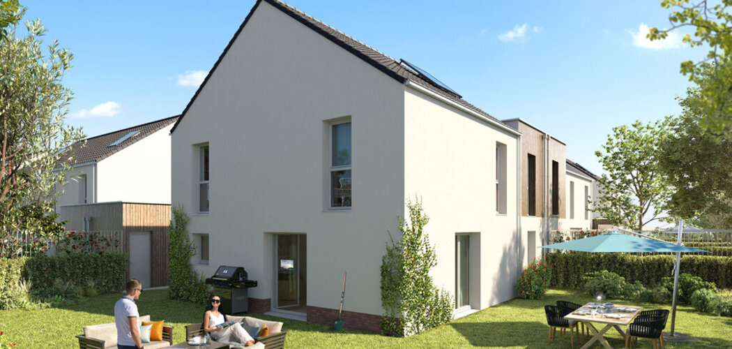 Programme immobilier neuf BOTANIKA - Sin-le-Noble : 18 maisons neuves de 3 à 5 chambres en cœur du bourg (59450) - Référence : 12151