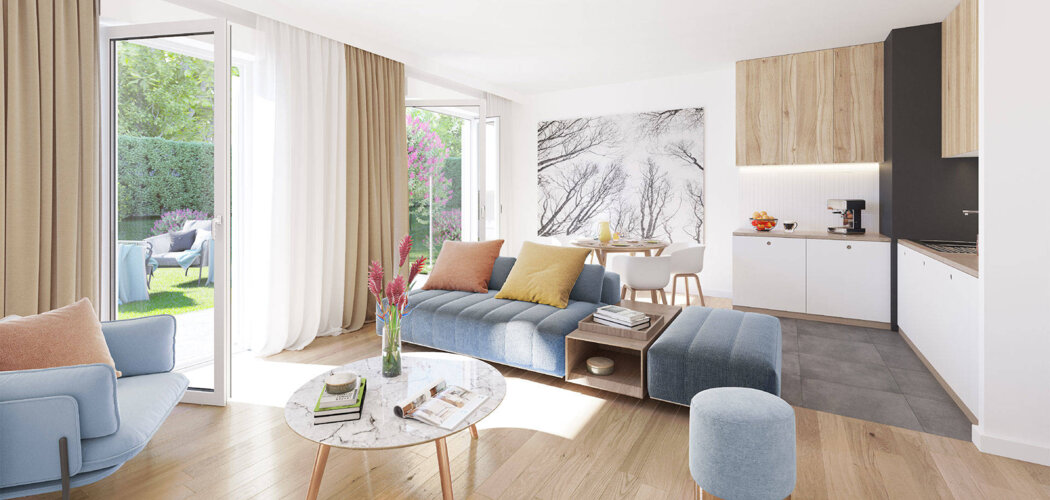 Programme immobilier neuf Domaine Beau Vallon - Solaize : appartements et maisons neuves à 20 min de Lyon (69360) - Référence : 7477
