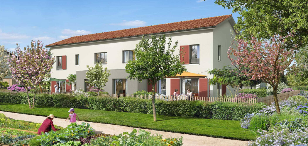 Programme immobilier neuf Domaine Beau Vallon - Solaize : appartements et maisons neuves à 20 min de Lyon (69360) - Référence : 7477