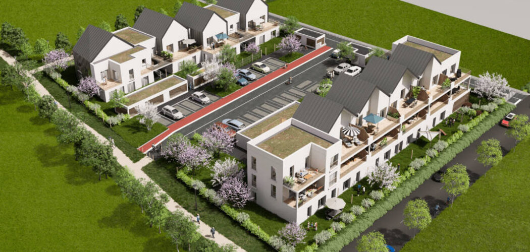 Programme immobilier neuf Les Terrasses de Soliers - Soliers adresse paisible à deux pas de Caen (14540) - Référence : 12076