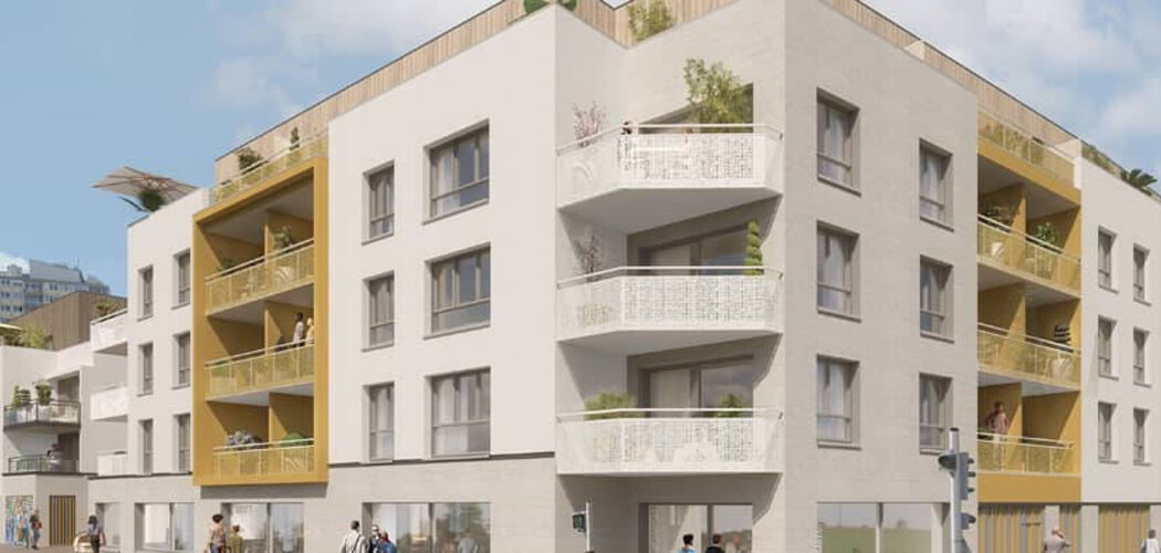 Programme immobilier neuf Le Jardin d'Adélaïde - Sotteville-lès-Rouen : appartements neufs à 750 m de la gare TER, verger partagé (76300) - Référence : 15656