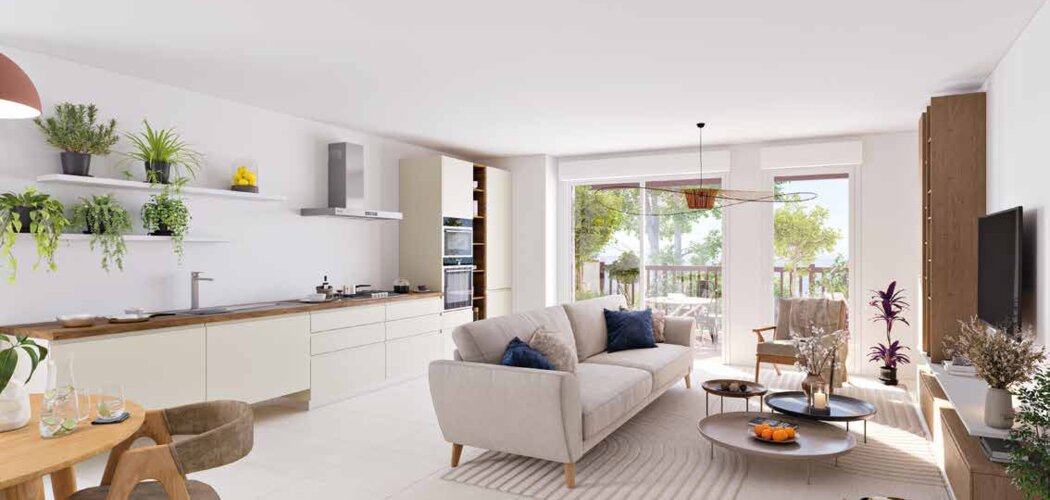 Programme immobilier neuf LE PATIO -  Soustons : appartements neufs du 2 au 3 pièces à 100 m des Arènes (40140) - Référence : 10173