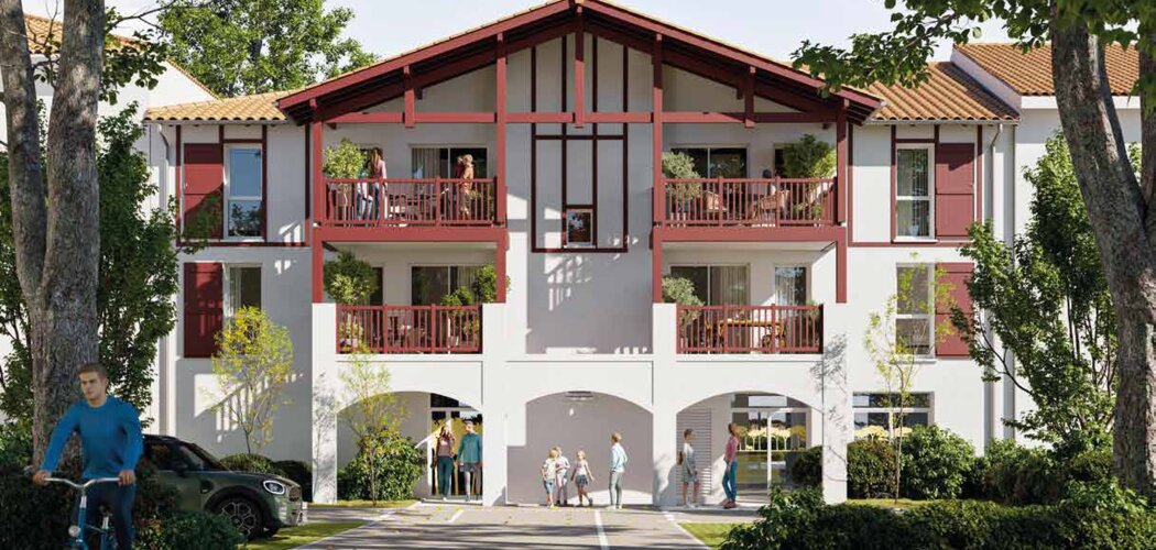 Programme immobilier neuf LE PATIO -  Soustons : appartements neufs du 2 au 3 pièces à 100 m des Arènes (40140) - Référence : 10173