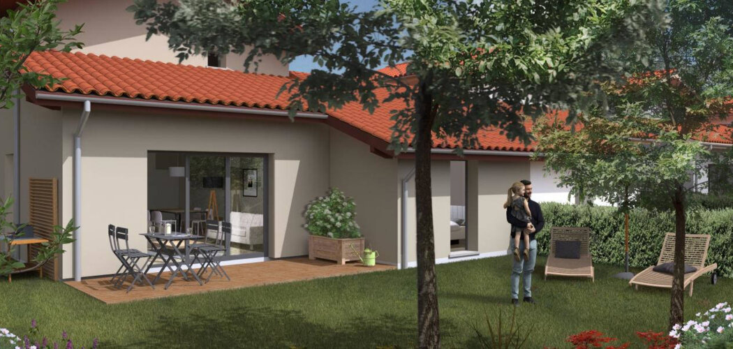 Programme immobilier neuf Les Villas Kyao - Soustons maisons neuves et  plages à 20 min (40140) - Référence : 11341
