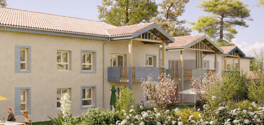 Programme immobilier neuf BLEU DU SUD - Soustons résidence nature proche centre-bourg et littoral (40140) - Référence : 18321