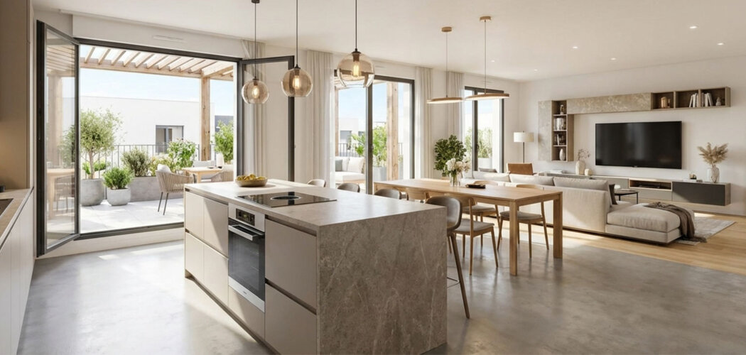 Programme immobilier neuf Clorofil - Stains appartement 4 pièces à 5 min à vélo du tram T5 (93240) - Référence : 14101