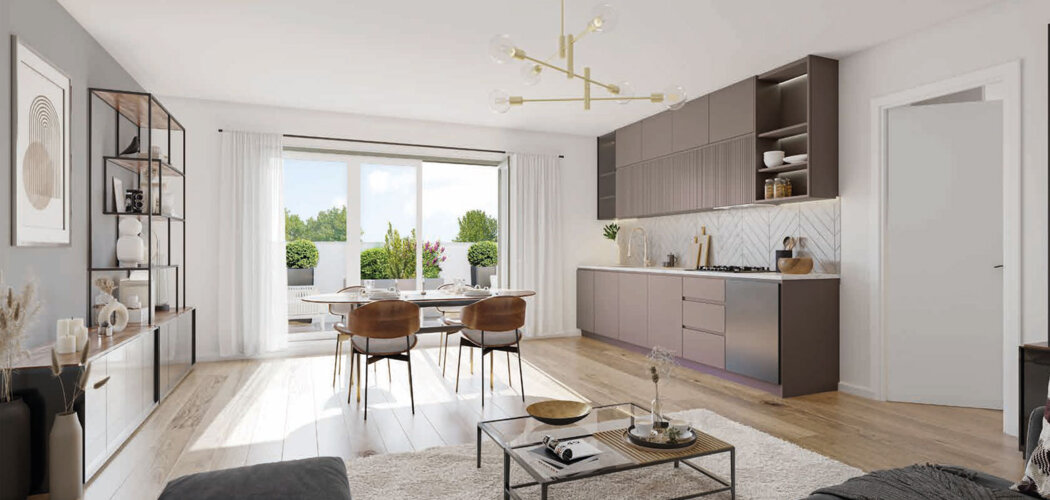 Programme immobilier neuf Les Jardins du Parc - Stains : appartements neufs 2 à 4 pièces à 10 min de Saint-Denis et proche du parc départemental (93240) - Référence : 8962