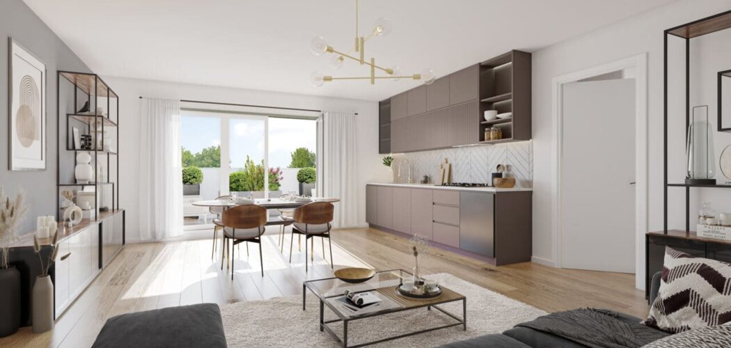 Programme immobilier neuf Les Jardins du Parc - Stains : appartements neufs T2–T4 à 250 m du parc départemental Georges-Valbon (93240) - Référence : 15926