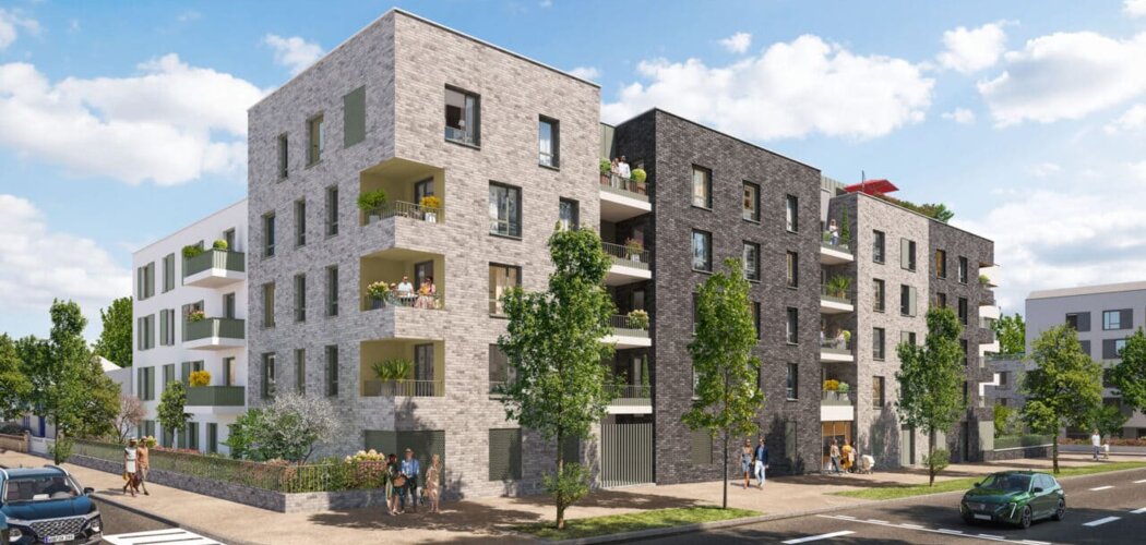 Programme immobilier neuf Les Jardins du Parc - Stains : appartements neufs T2–T4 à 250 m du parc départemental Georges-Valbon (93240) - Référence : 15926