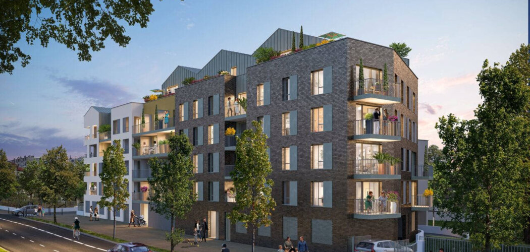 Programme immobilier neuf Les Terrasses du Parc - Stains : Appartements T2–T4 avec loggias, parking souterrain et proximité parc de la Courneuve (93240) - Référence : 14463