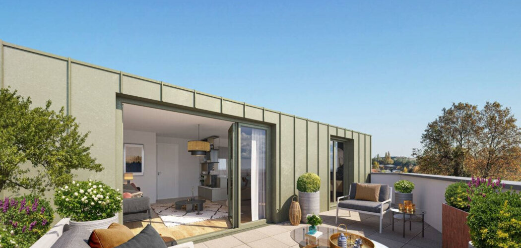 Programme immobilier neuf Les Terrasses du Parc - Stains : Appartements T2–T4 avec loggias, parking souterrain et proximité parc de la Courneuve (93240) - Référence : 14463