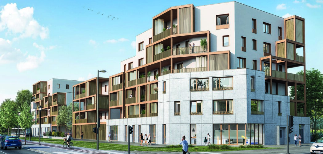 Programme immobilier neuf LE WOOD - Strasbourg : 59 appartements neufs T2–T5 à 200m du tramway C (67000) - Référence : 15739