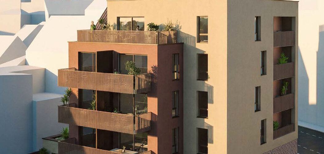 Programme immobilier neuf LE SCHLUTHFELD - Strasbourg appartements avec terrasses au cœur de Neudorf (67000) - Référence : 17752