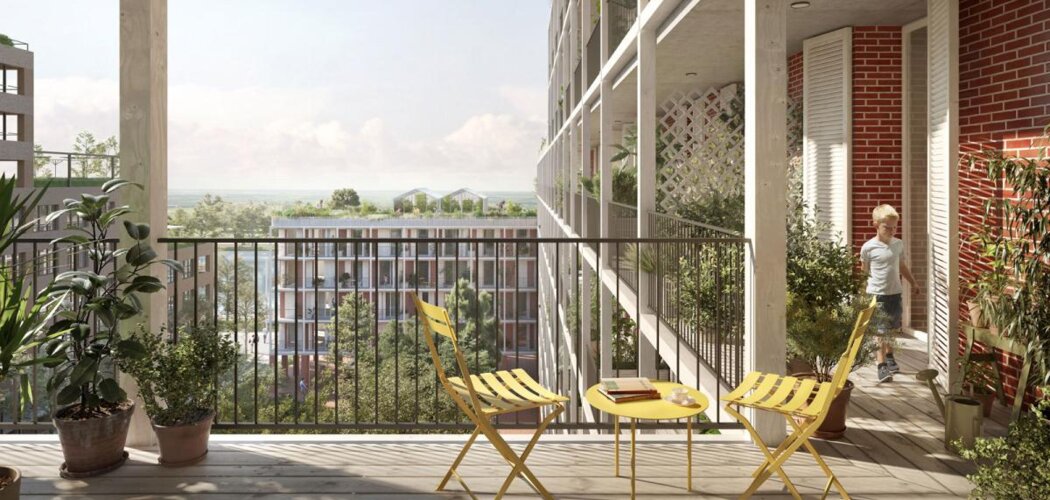 Programme immobilier neuf Le Cœur Du Rhin - Phase 1 - Strasbourg : appartements neufs du studio au 4 pièces au pied du Bassin Vauban (67000) - Référence : 15352