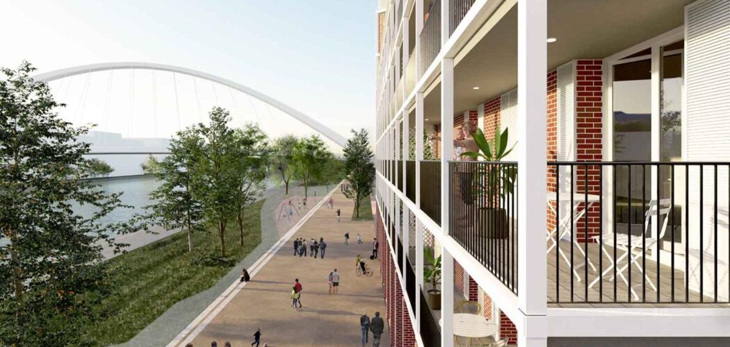 Programme immobilier neuf Le Cœur Du Rhin - Phase 1 - Strasbourg : appartements neufs du studio au 4 pièces au pied du Bassin Vauban (67000) - Référence : 15352