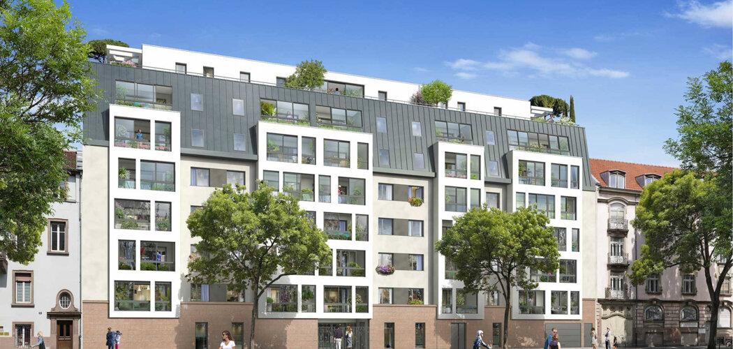 Programme immobilier neuf Nouvel Art - Strasbourg : Appartements studio–T5 avec terrasses, parking sécurisé et proximité gare (67000) - Référence : 7133