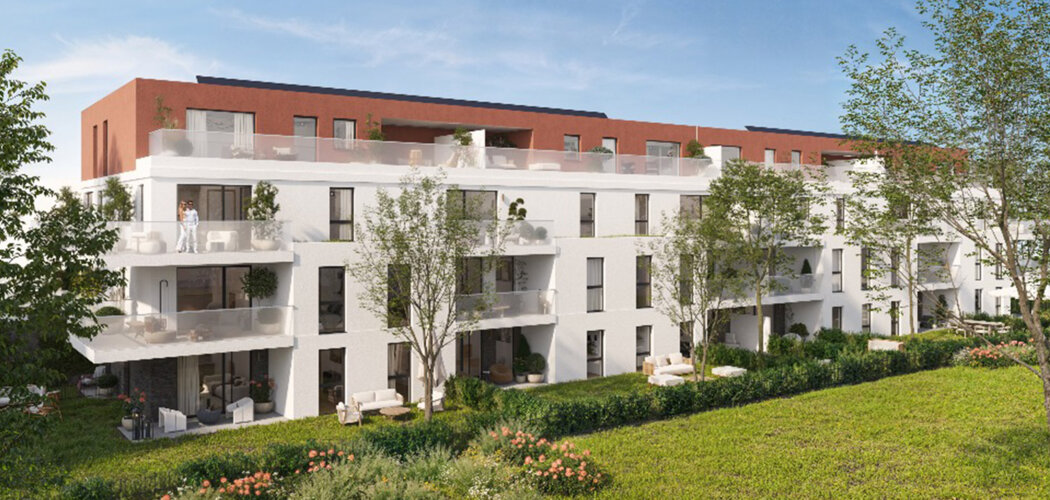Programme immobilier neuf VILLA ROMANA - Strasbourg Koenigshoffen résidence moderne quartier en renouveau (67000) - Référence : 17206