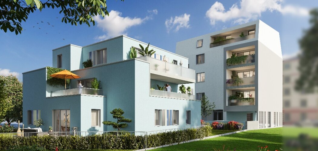 Programme immobilier neuf LE 100 - Strasbourg Neudorf : appartements neufs du 2 au 5 pièces au pied du tramway Schluthfeld (67000) - Référence : 7804