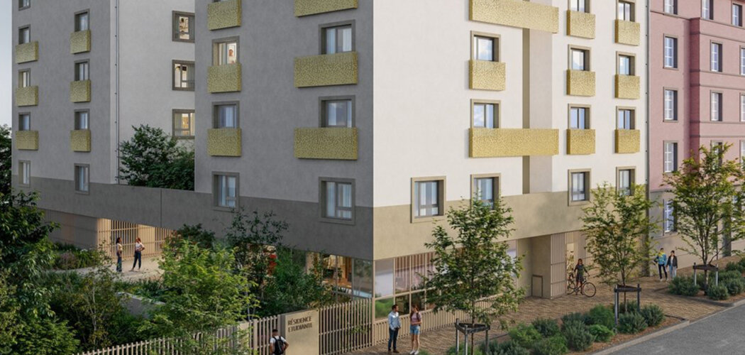 Programme immobilier neuf Nemea Appart'Etud Strasbourg - Strasbourg, résidence étudiante proche à pied du tram F (67000) - Référence : 15915