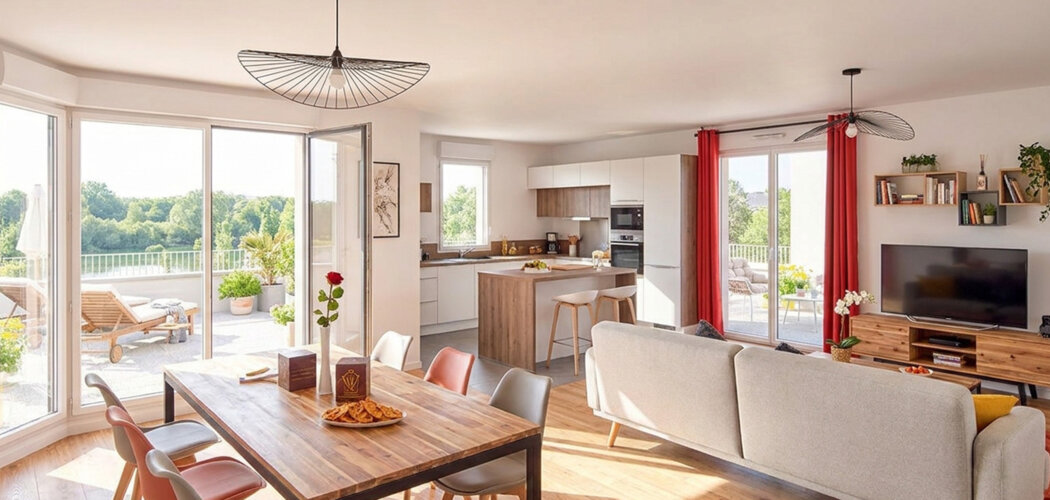 Programme immobilier neuf L'Îlot d'Õ - Strasbourg Robertsau des appartements avec balcon, terrasse ou jardin (67000) - Référence : 17534