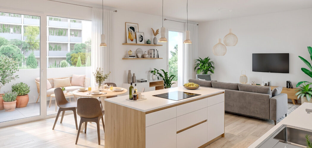 Programme immobilier neuf Les Terrasses de la Médoquine - Talence : Appartements studio–T4 avec terrasses, parking et proximité commodités (33400) - Référence : 6908