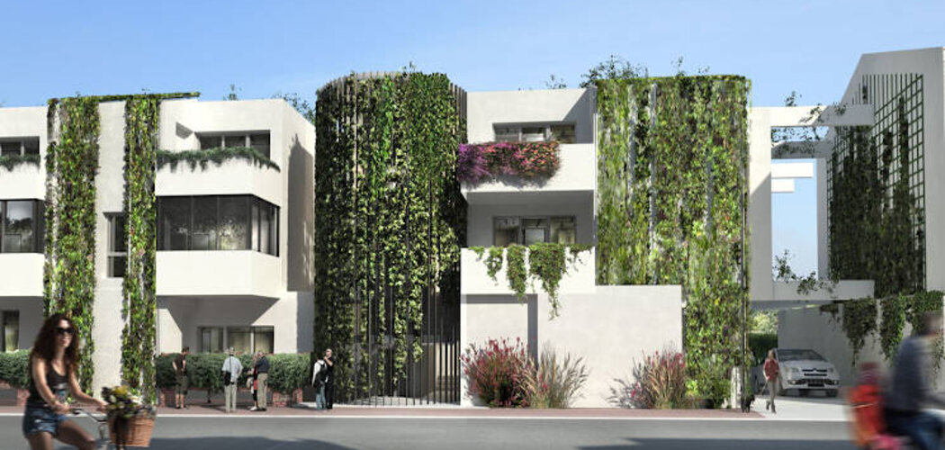 Programme immobilier neuf LA VILLA CLEMATITE - Talence : Appartements T2–T4 avec baies vitrées, loggias et façades végétalisées proche des transports (33400) - Référence : 12953