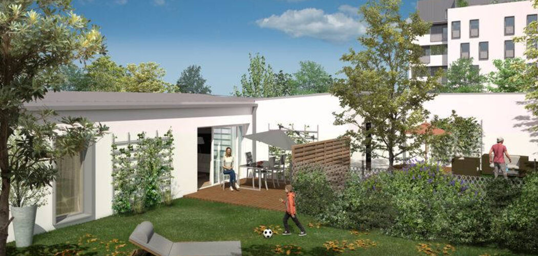 Programme immobilier neuf Green Falls - Talence : Appartements T2–T4 et villas T4–T5 avec terrasses, jardins privatifs et proximité Campus (33400) - Référence : 6992