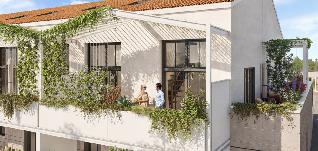 Programme immobilier neuf L'Admiral - TALENCE (33) - Appartements - Talence : Maisons T3–T5 avec tuiles canal, terrasses et proximité Tram B proche de Bordeaux (33400) - Référence : 14487