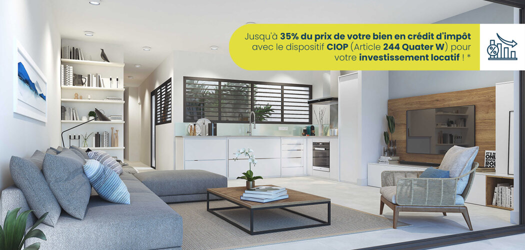 Programme immobilier neuf RESIDENCE CAMPUSSIMO - Tampon, appartements étudiants et investissement LMNP près du lycée Roland Garros (97430) - Référence : 11743