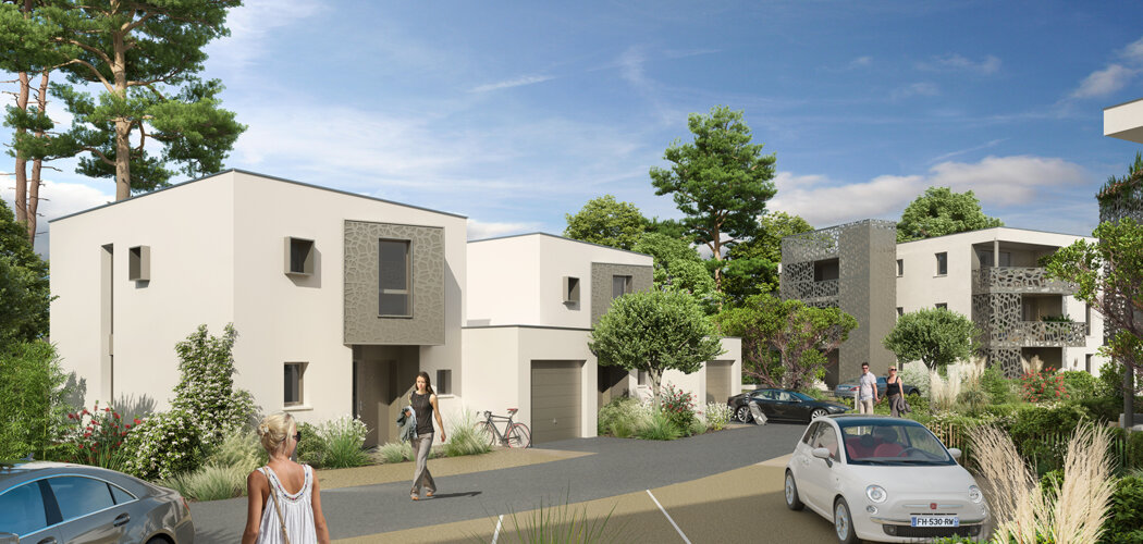 Programme immobilier neuf OZENA - Tarnos, appartements neufs et villas duplex à 15 min de Bayonne et des plages (40220) - Référence : 10906