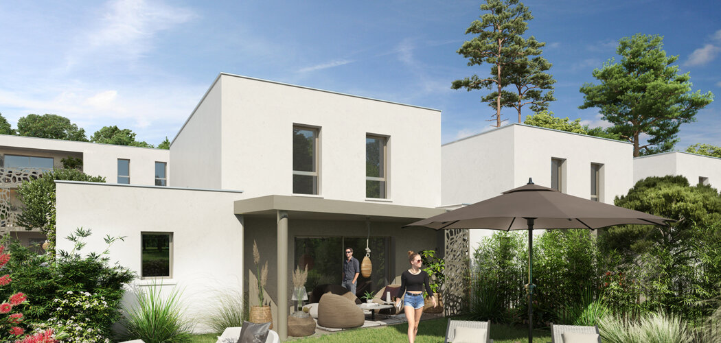 Programme immobilier neuf OZENA - Tarnos, appartements neufs et villas duplex à 15 min de Bayonne et des plages (40220) - Référence : 10906