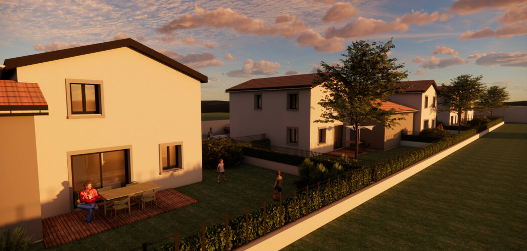 Programme immobilier neuf LE 9 - Ternay maisons neuves proche centre (69360) - Référence : 12438