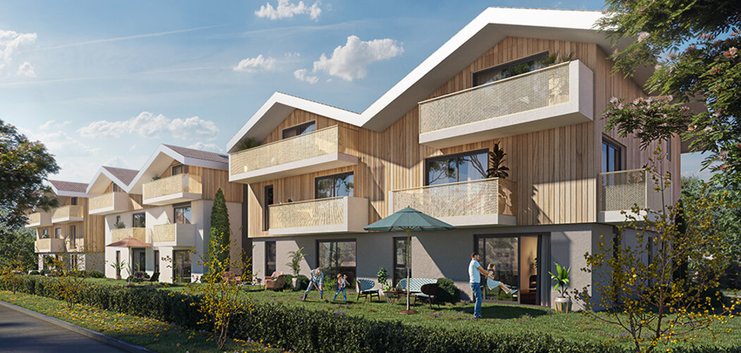 Programme immobilier neuf Ô THÔNES - Thônes : Appartements studio–T3 avec balcons, visiophone et vues montagnes proche du Lac d’Annecy (74230) - Référence : 6590