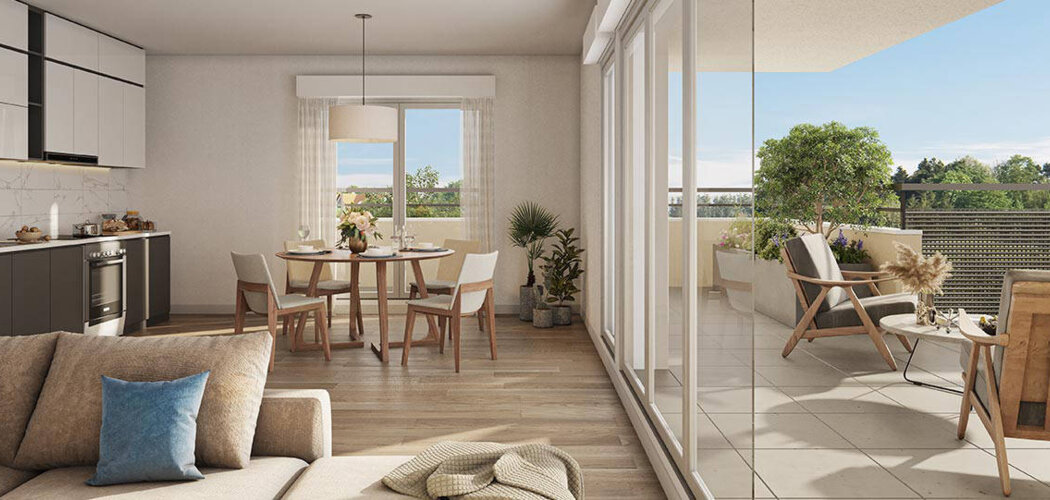 Programme immobilier neuf LES PAVILLONS D'ADELE - Thonon-les-Bains : 29 appartements neufs du 2 au 4 pièces en quartier Grangette (74200) - Référence : 14900