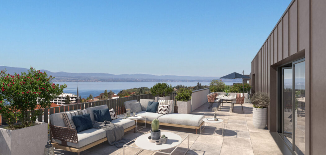 Programme immobilier neuf Le Belvédère du Léman - Thonon-les-Bains : appartements neufs du studio au 5 pièces proche de l’hypercentre et du lac (74200) - Référence : 14953