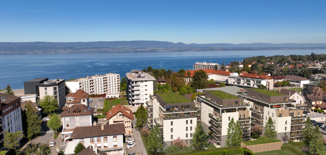 Programme immobilier neuf Le Belvédère du Léman - Thonon-les-Bains : appartements neufs du studio au 5 pièces proche de l’hypercentre et du lac (74200) - Référence : 14953