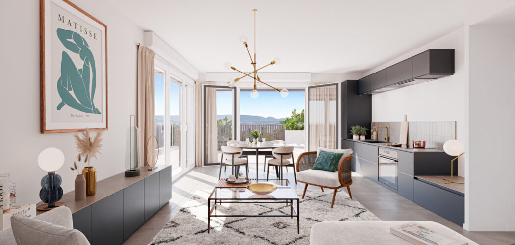 Programme immobilier neuf Le Belvédère du Léman - Thonon-les-Bains : appartements neufs du studio au 5 pièces proche de l’hypercentre et du lac (74200) - Référence : 14953