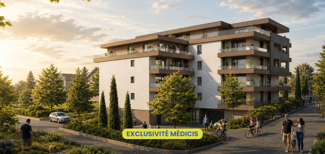 Programme immobilier neuf HELIOS - Thonon les Bains appartements proches Léman Express et port (74200) - Référence : 17481
