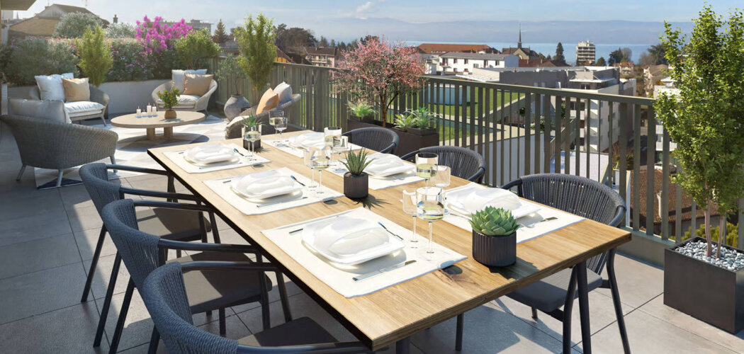 Programme immobilier neuf L’Éloge - Thonon-les-Bains proche du lac Léman (74200) - Référence : 16181