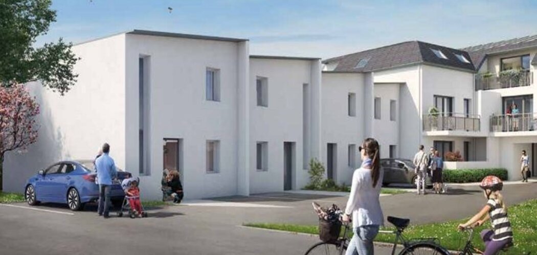 Programme immobilier neuf SCALA - Thouaré-sur-Loire : 17 appartements T2–T4 avec architecture contemporaine et isolation RT 2012 proche du centre-bourg (44470) - Référence : 1449