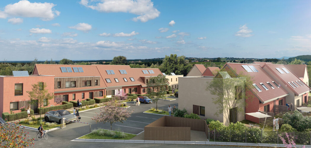 Programme immobilier neuf Molière - Thumeries : Maisons T3–T4 avec jardins privatifs, parking végétalisé et proximité centre-ville (59239) - Référence : 9842